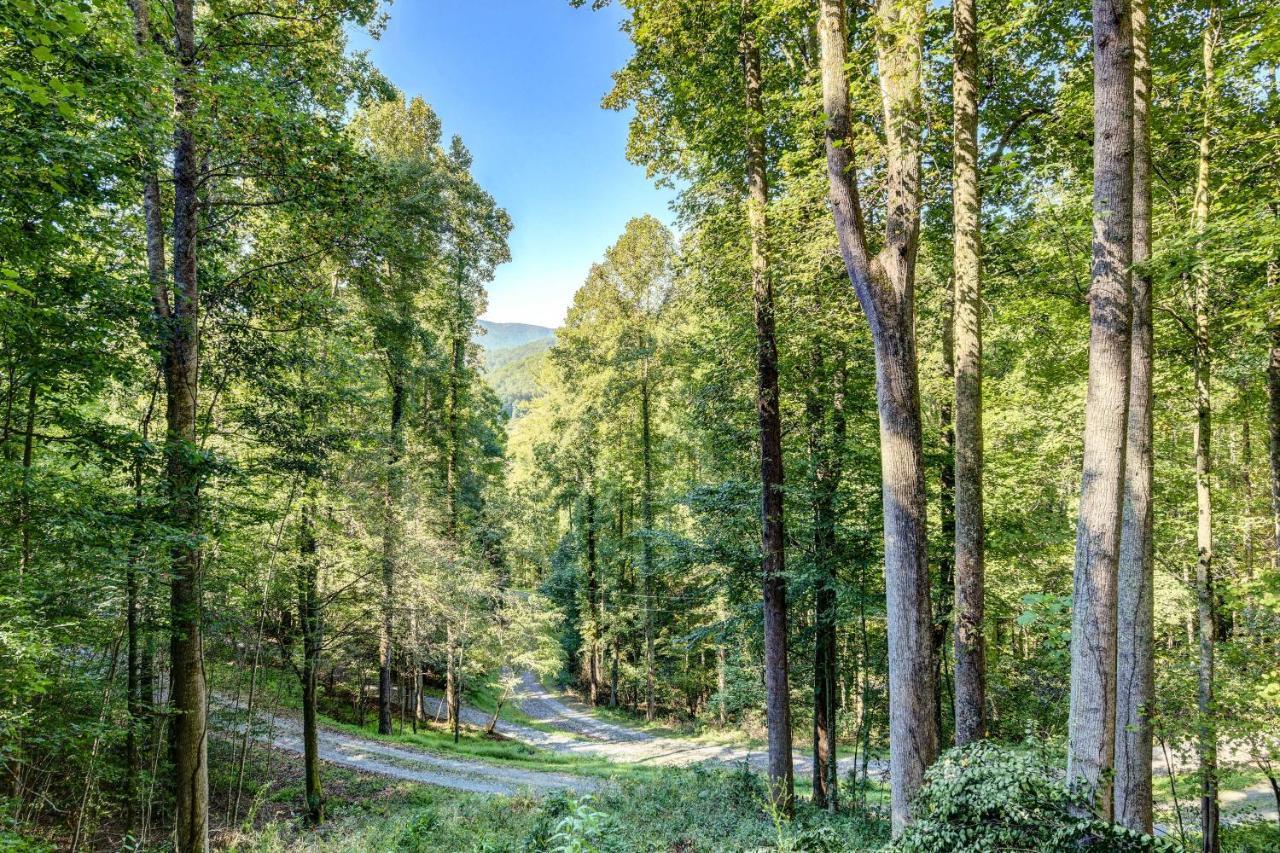 Waynesville Cabin With Covered Deck And Fire Pit! Lake Junaluska 外观 照片